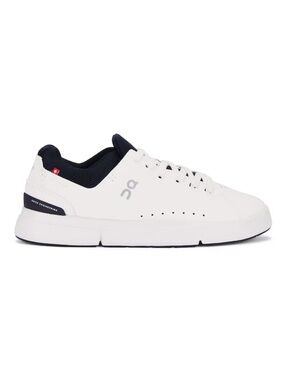 ON the rodger advantage sneakers in white and midnight navy blue sporty 7.5